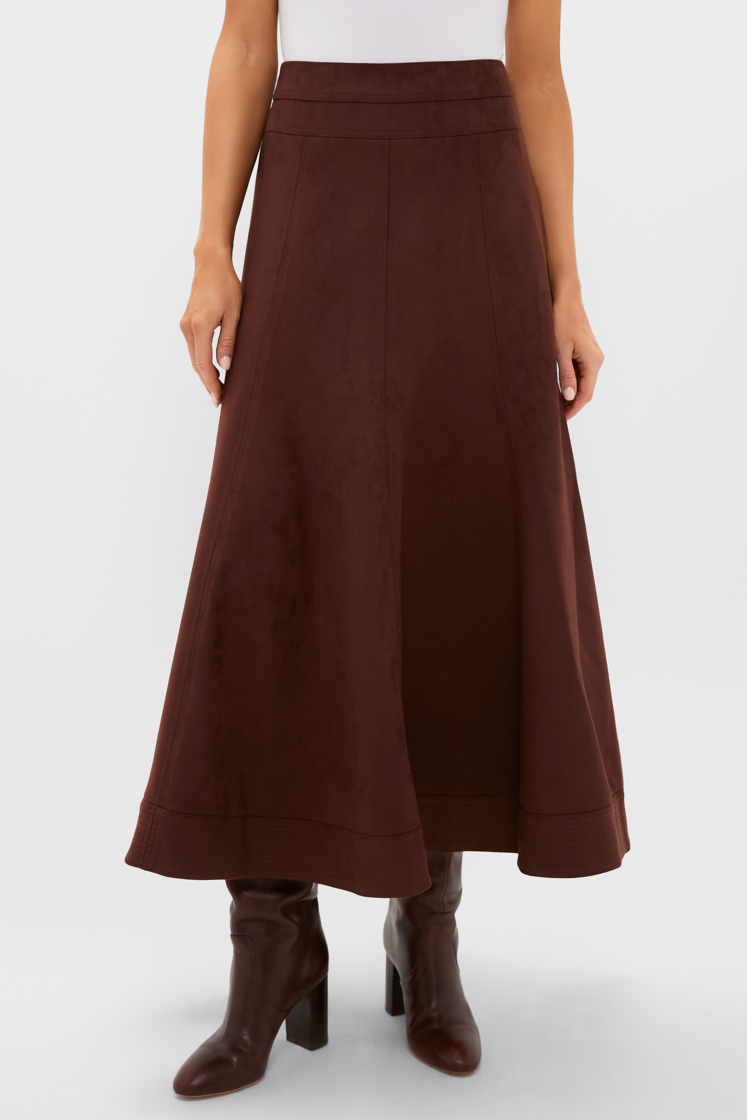 Ganache Vegan Suede Brynn Skirt
