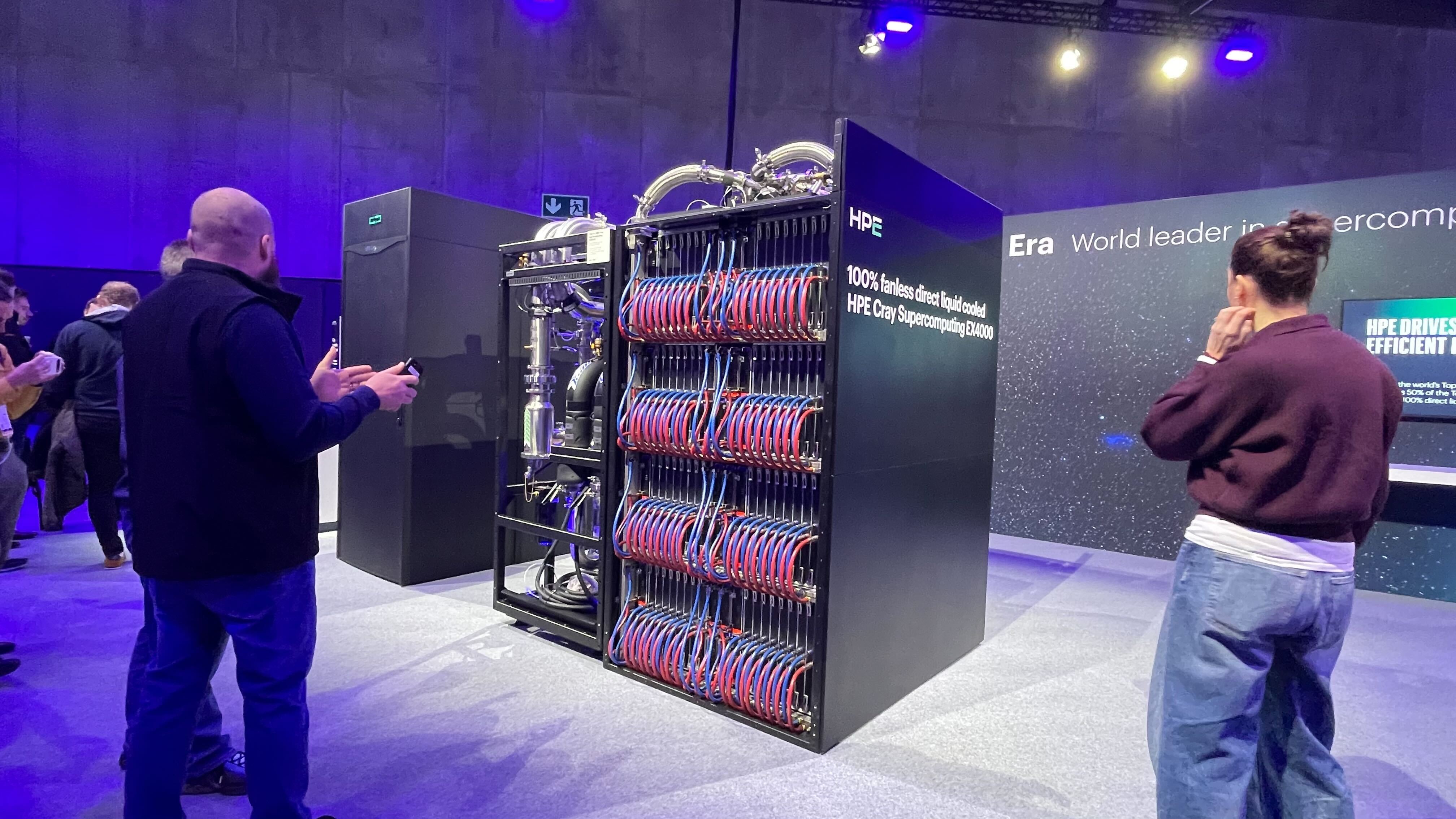 HPE Cray EX4000 supercomputing hardware