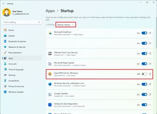 Disable Startup apps on Windows 11