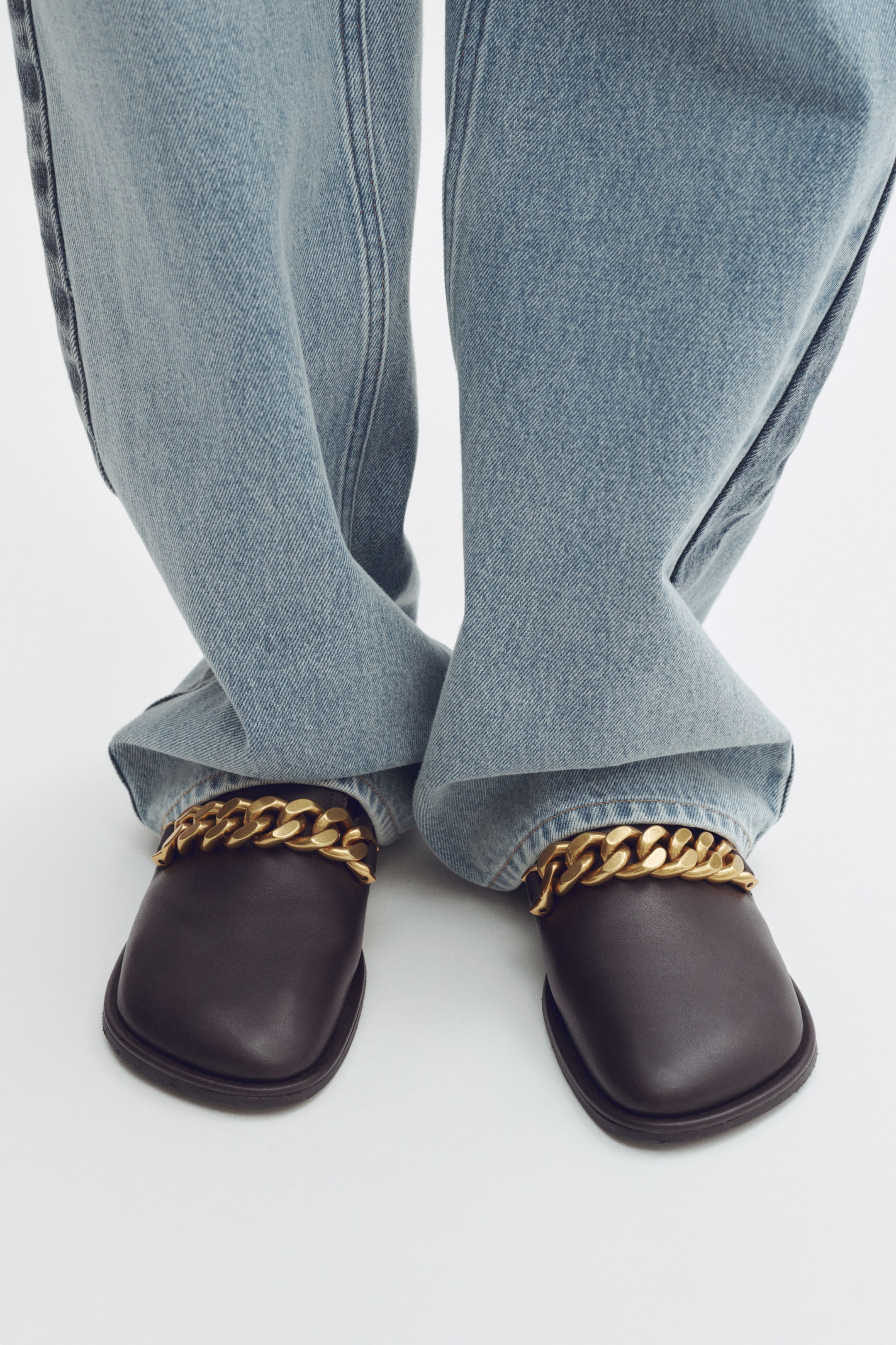 Chain-Detail Loafers