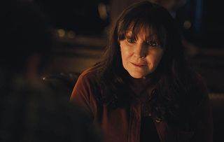 Frances Barber as Claire during intense therapy scenes with Iain