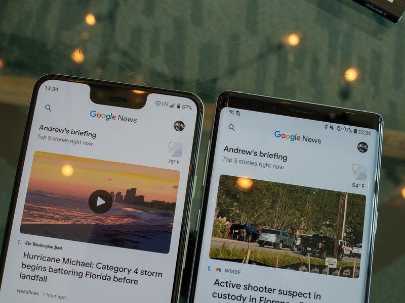 Google Pixel 3 XL vs. Galaxy Note 9