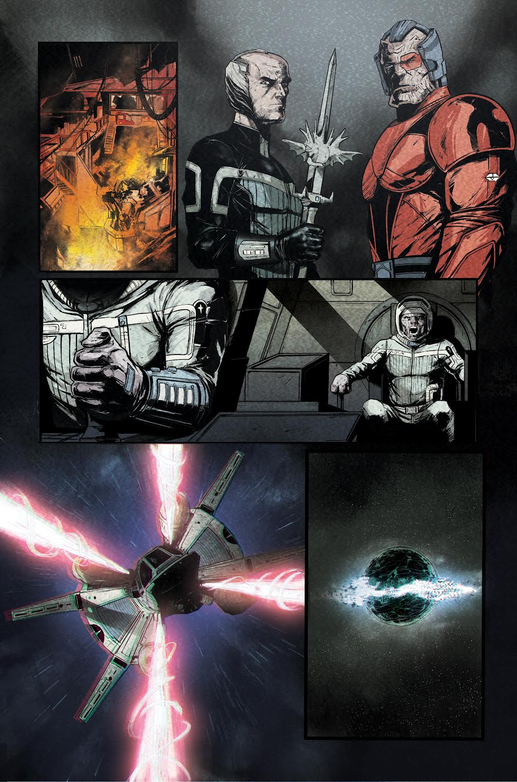 a page from a sci-fi comic book