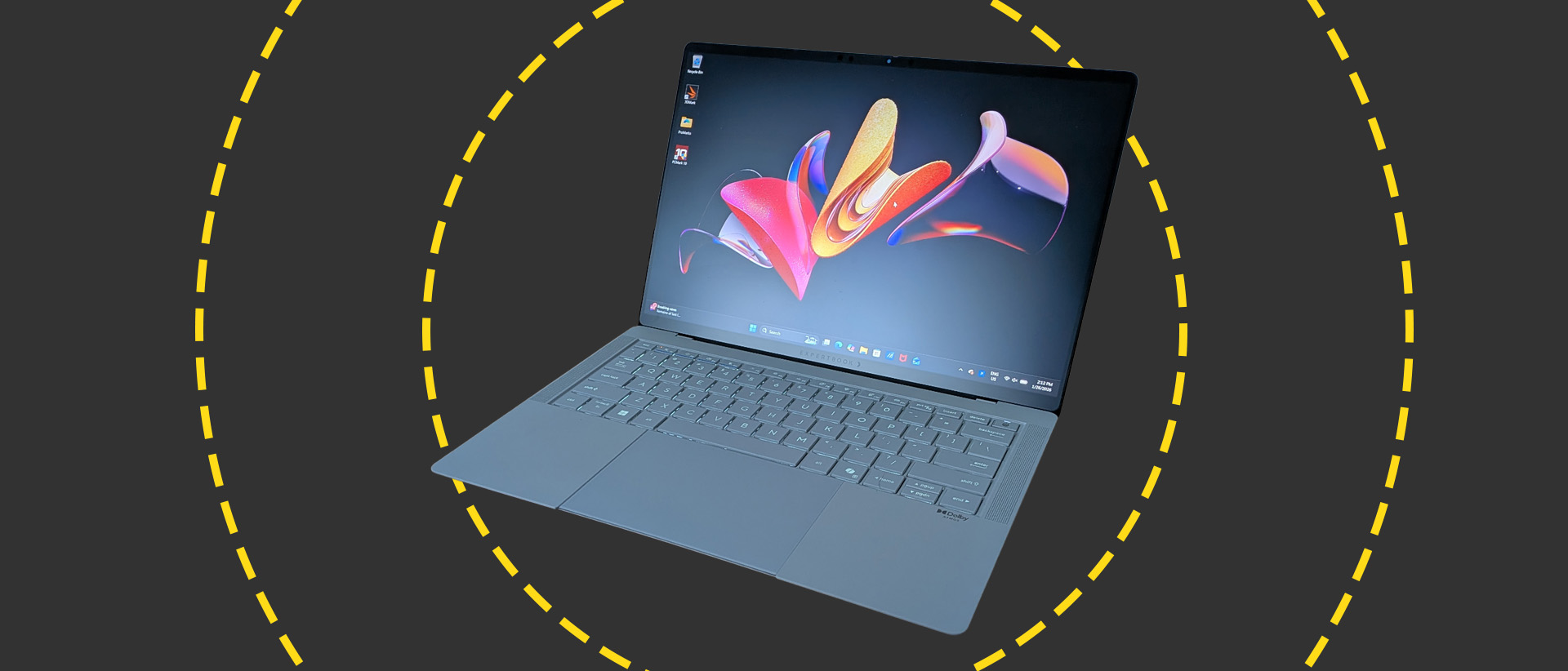 The Asus ExpertBook Ultra on the ITPro background