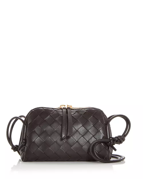 Concert Pouch Intrecciato Leather Shoulder Bag