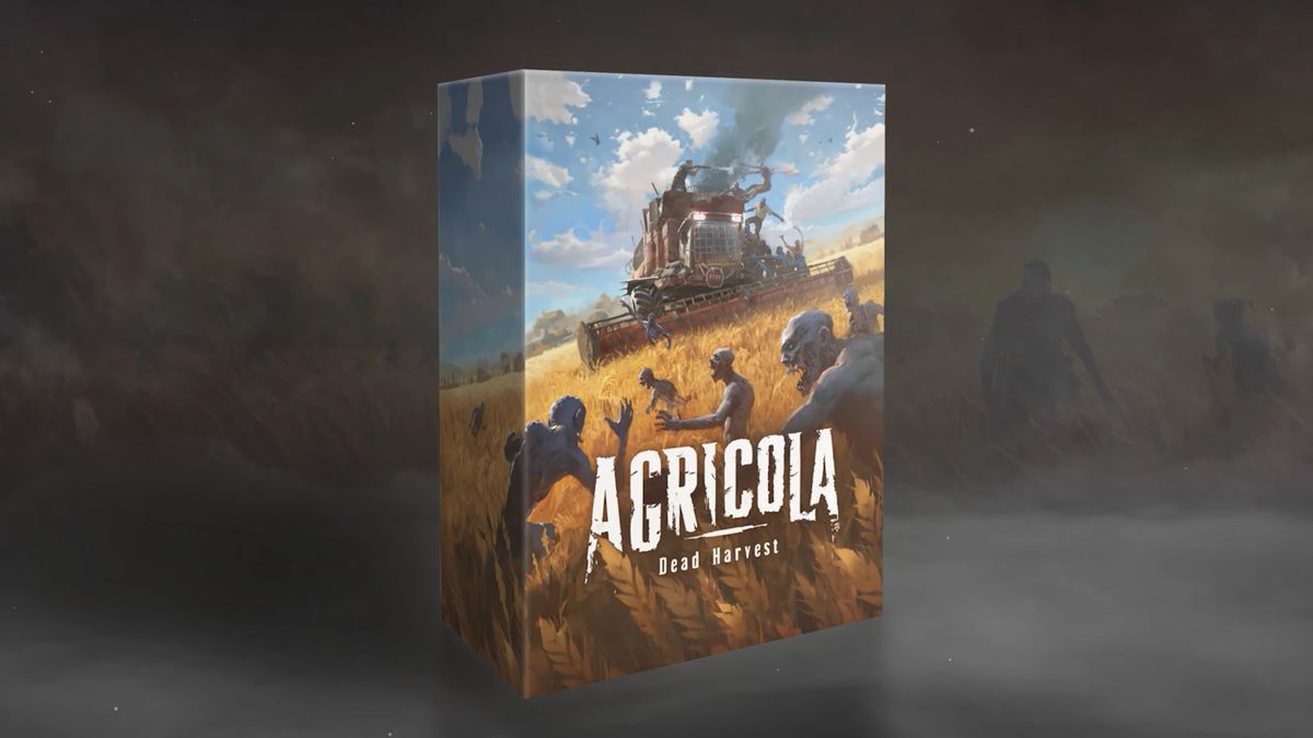 Agricola: Dead Harvest zombie farming board game box design