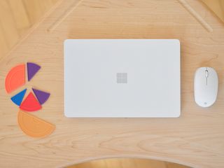 Microsoft Surface Laptop SE on a desk