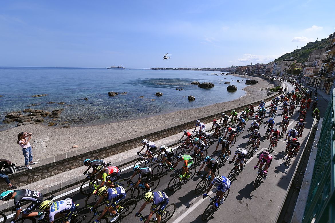 Waterfront views on the Giro's fifth stage