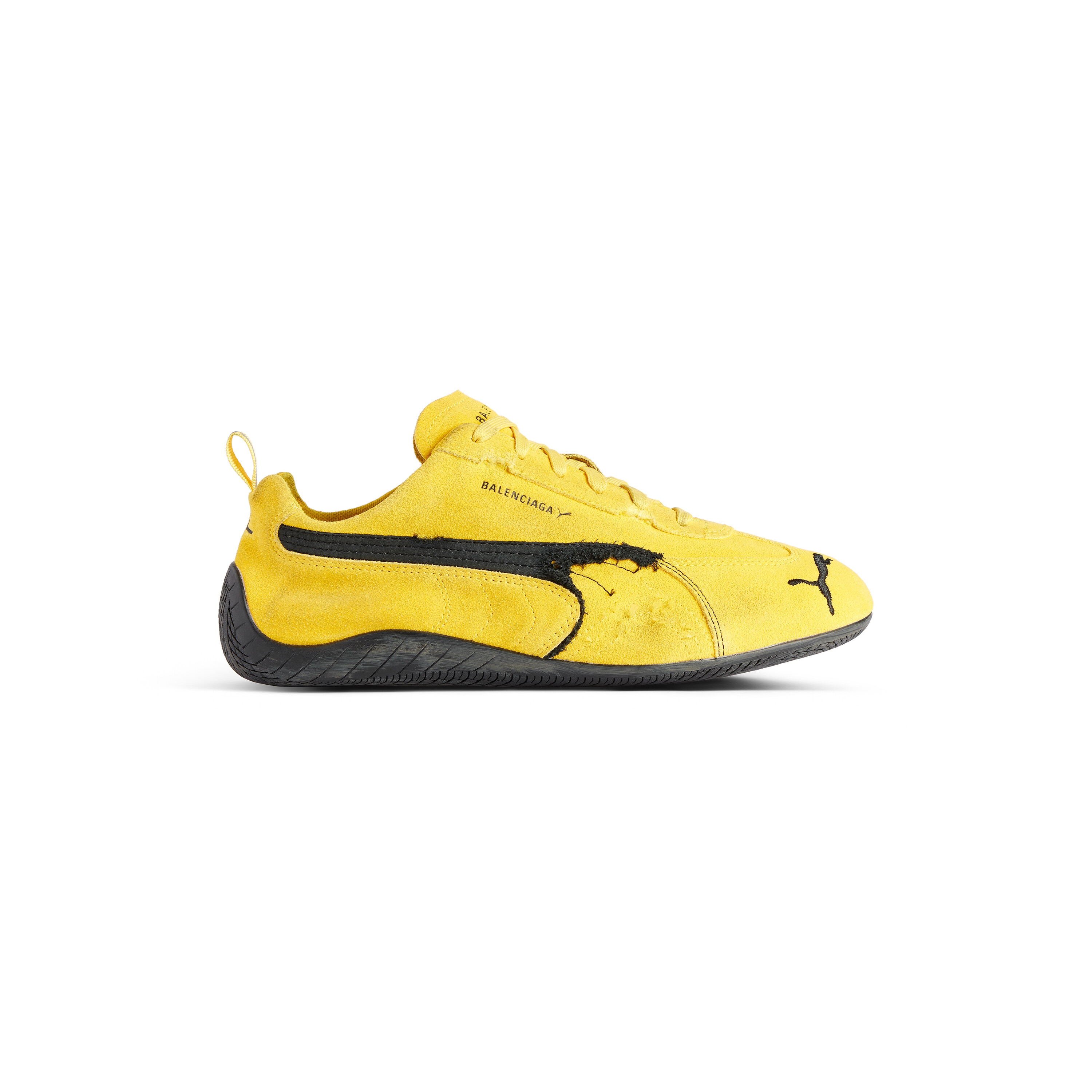 Speedcat Suede Balenciaga in Yellow/black