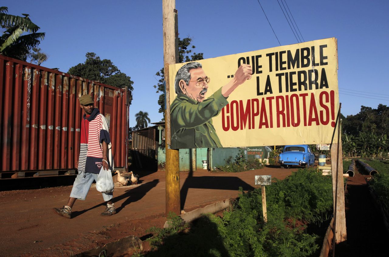 A billboard in Havana, Cuba.