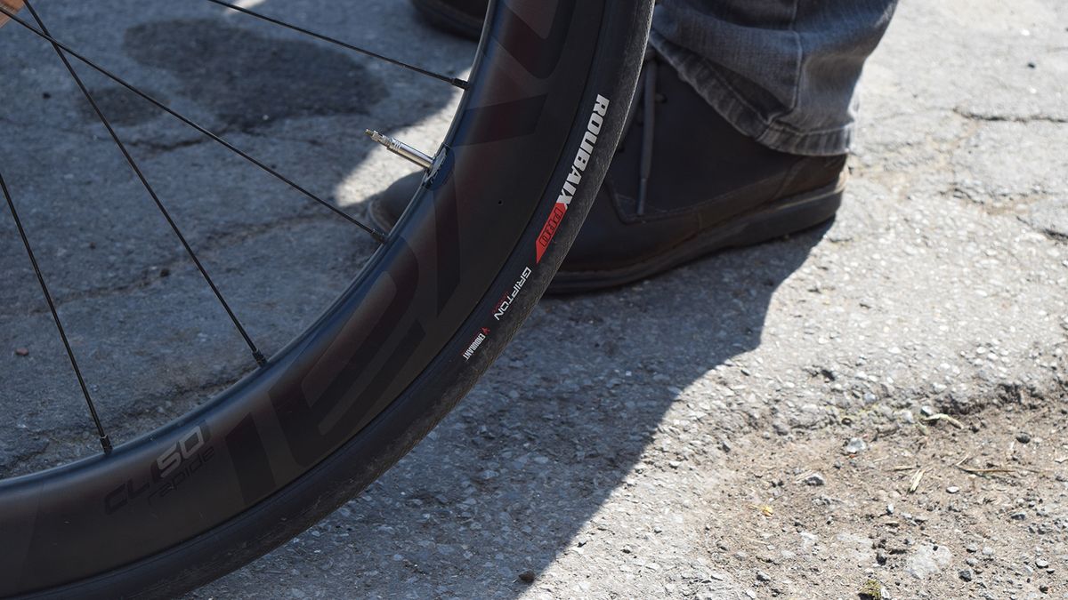 Specialized Roubaix Pro Gripton tyres look to have coped with the cobbles