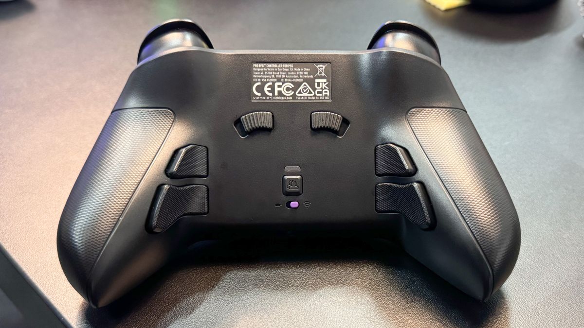 A photo from Gamescom 2024 showing the PDP Victrix controller