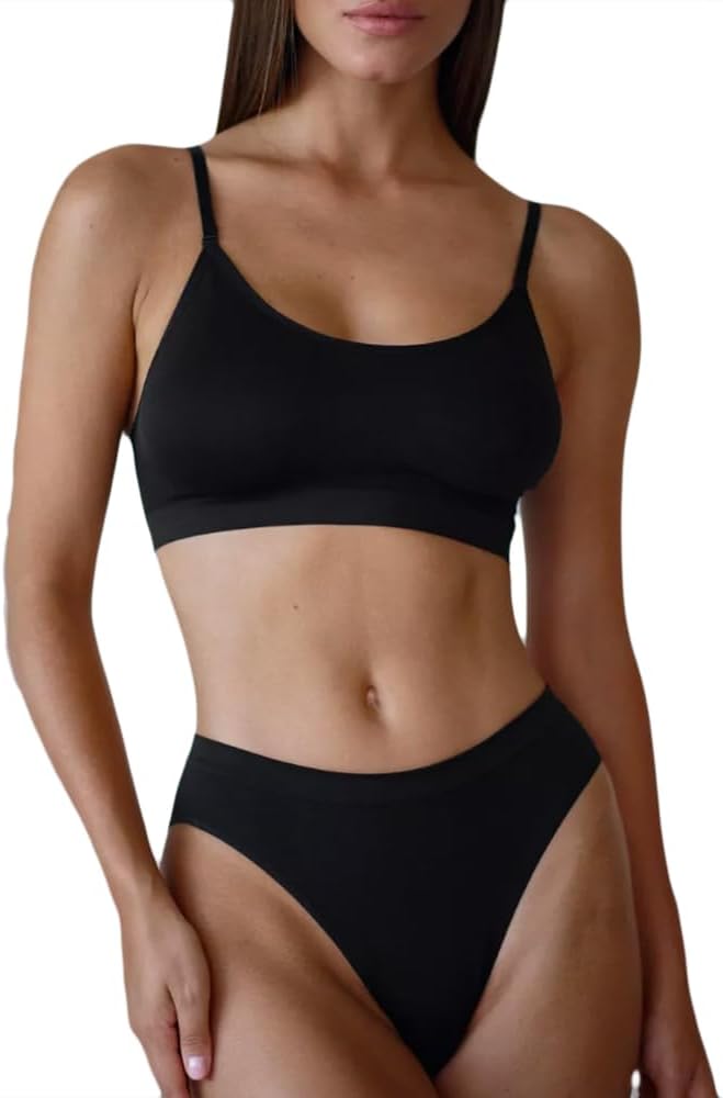ANDELINA, Seamless Bralette and Thong Set 