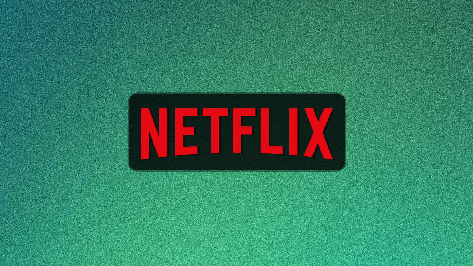 Netflix logo on a green background
