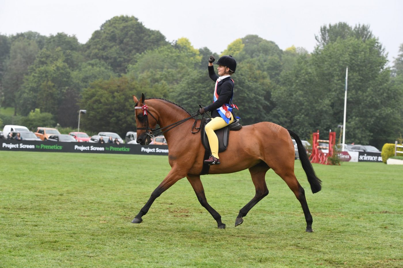 Mia Donaldson riding show pony Wilderness Early Bird