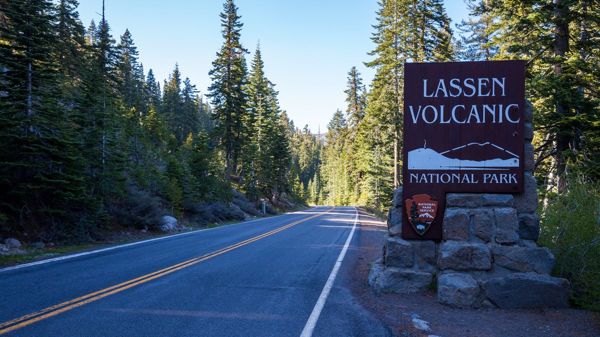 Lassen Volcanic National Park entrance