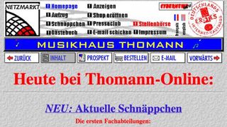 First `Thomann website