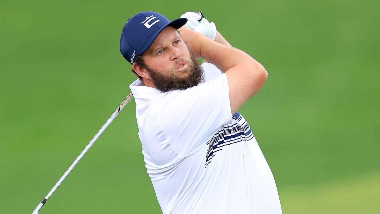 Andrew &#039;Beef&#039; Johnston takes a shot at the 2023 Dubai Desert Classic