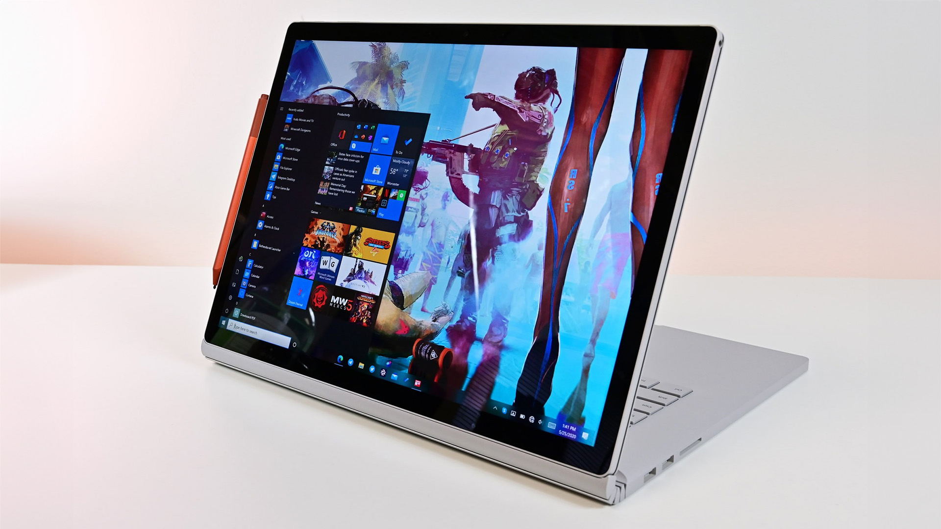 New Microsoft Surface Book 3 - 13.5 Touch-Screen - 10th Gen Intel Core i5  - 8GB Memory - 256GB SSD (Latest Model) - Platinum
