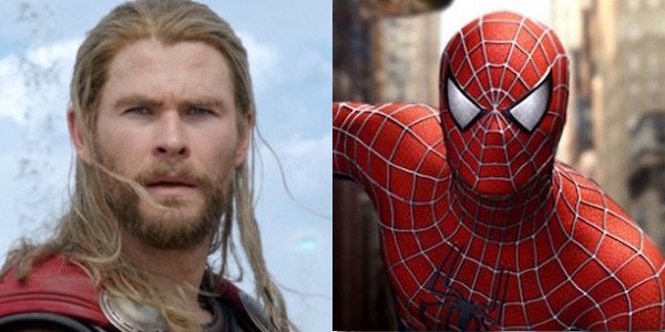 Thor and Raimi&#039;s Spider-Man side by side