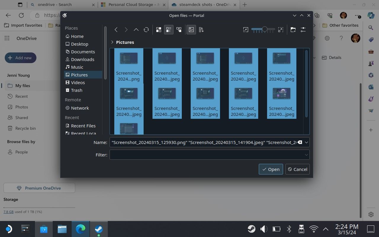 How to take a screenshot on Steam Deck in Desktop mode