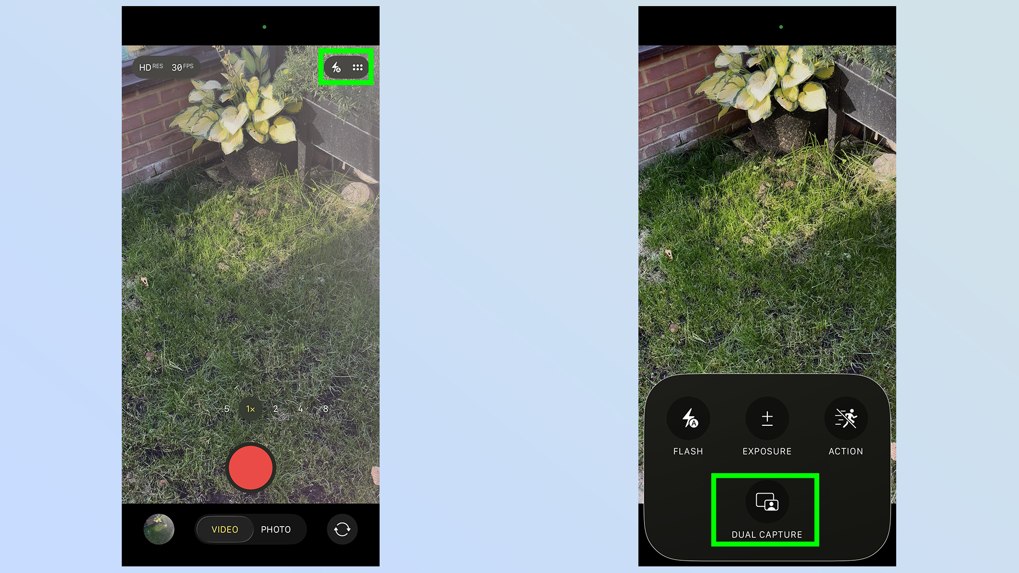 iphone 17 how to use dual capture video