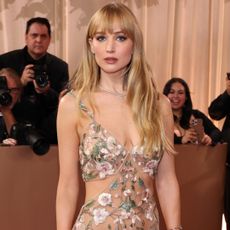 Jennifer Lawrence in a naked dress at the 2026 Golden Globes