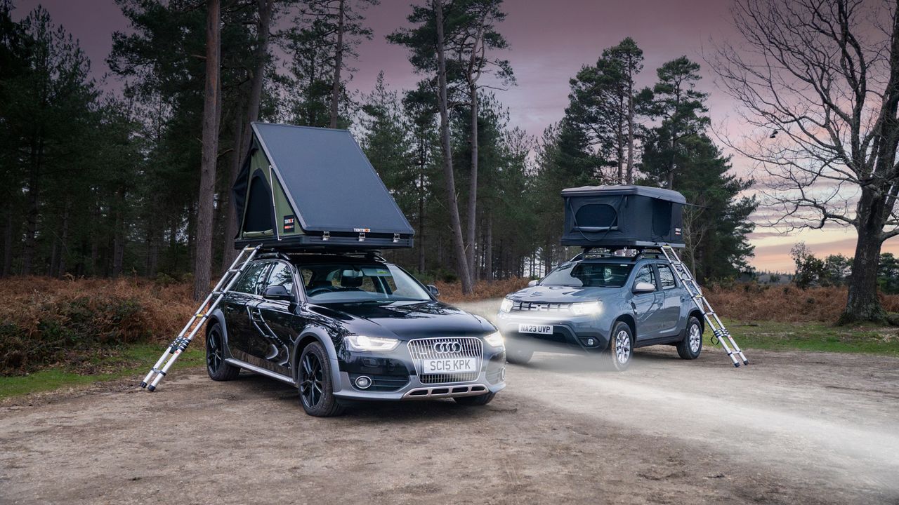 TentBox tents mounted on a car