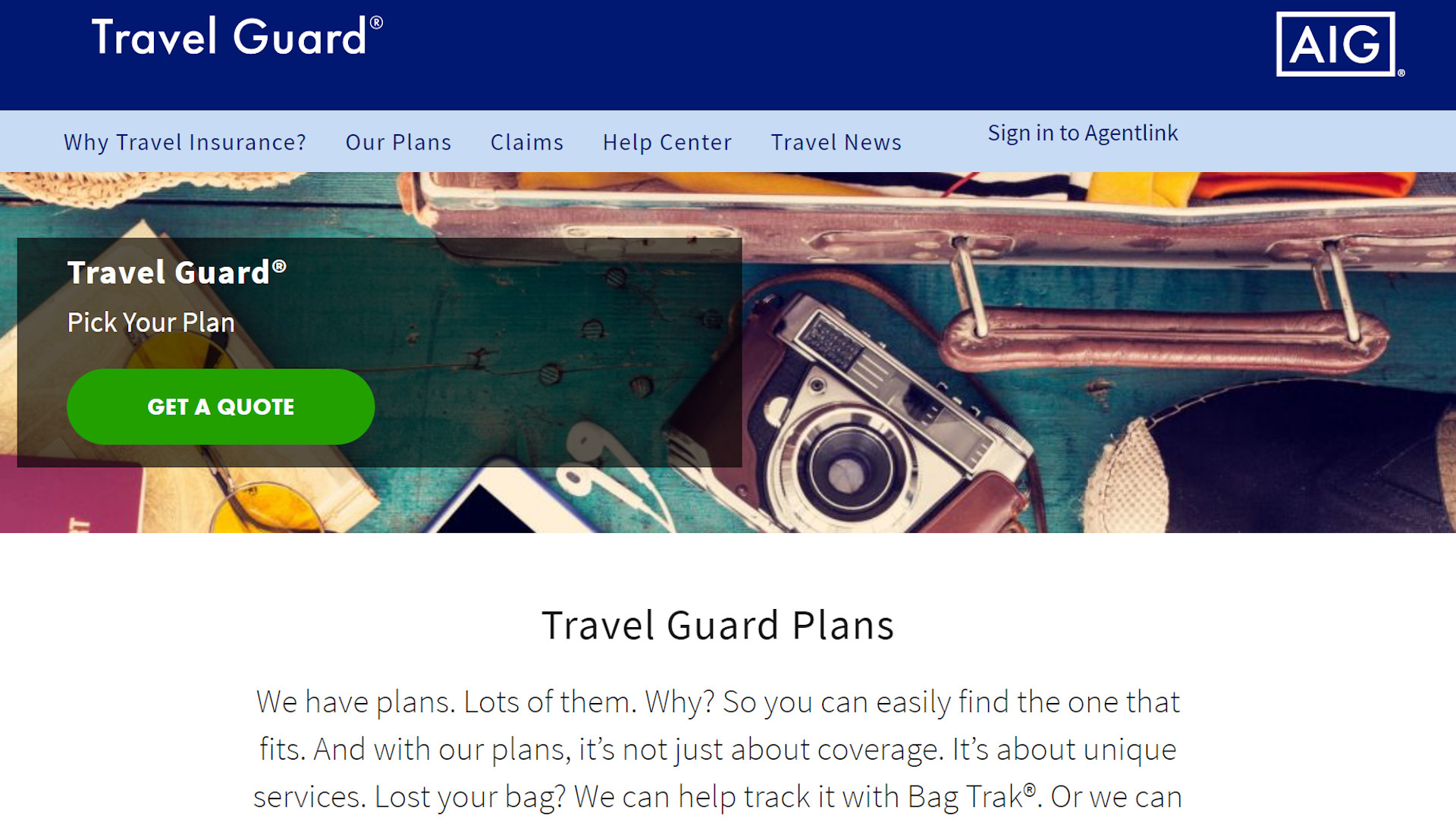 travel guard travel agent sign in