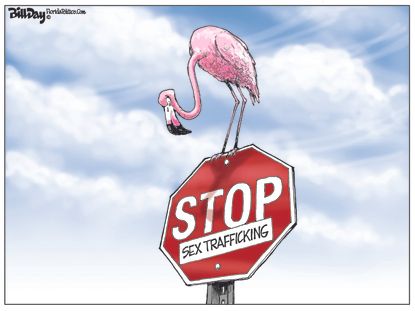 Political&nbsp;Cartoon&nbsp;U.S. Trump GOP sex trafficking robert kraft prostitution