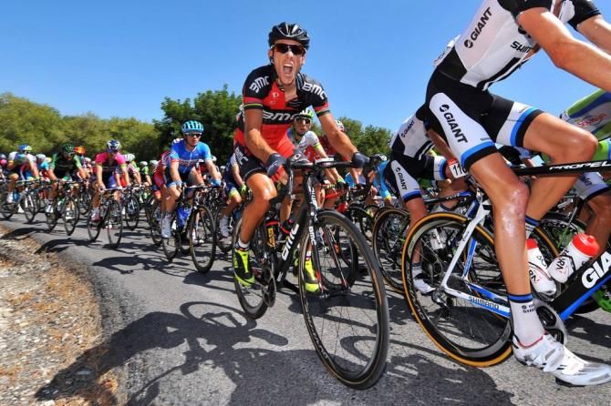 Philippe Gilbert (BMC) pulling a face