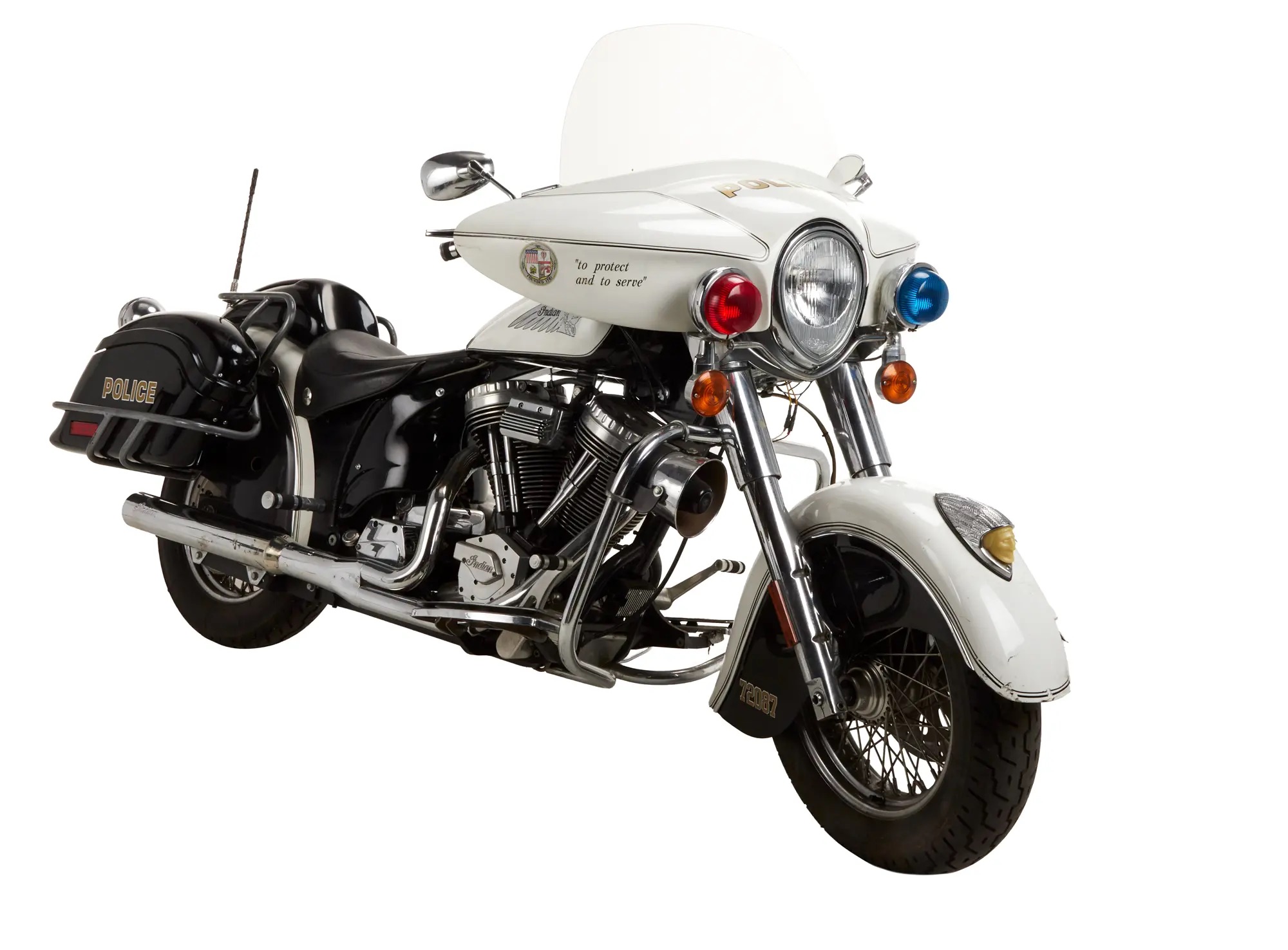 Terminator (Arnold Schwarzenegger) 2002 Indian Chief "Police Special" Motorcycle