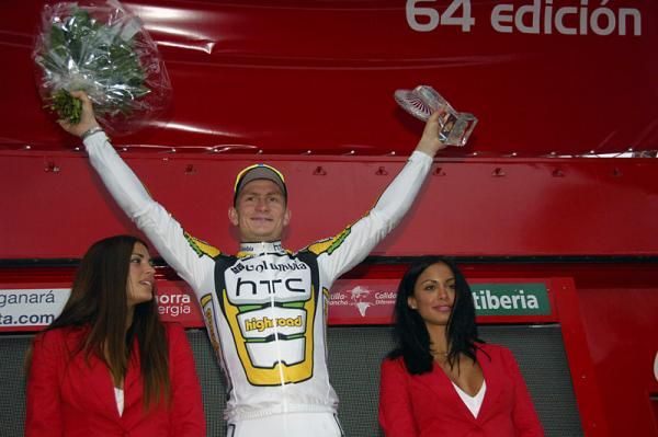 Andr&eacute; Greipel won the second straight stage at the Vuelta for Columbia-HTC.