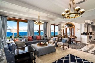 Just about every room in Vijay Singh's mansion has views of the Pacific Ocean