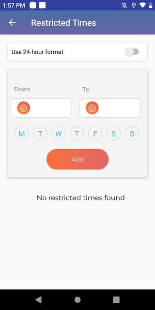 When you want the screens off at dinner, FamilyLabs can set restricted times.