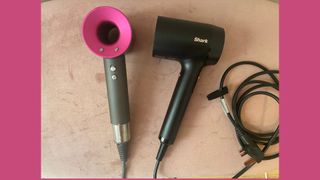 The Dyson Supersonic and Shark Style IQ hair dryer we tested for this piece