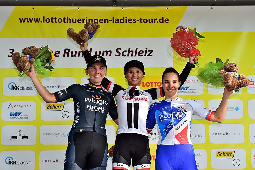 Coryn Rivera (Sunweb) wins stage 3 at Lotto Th&uuml;ringen Ladies Tour