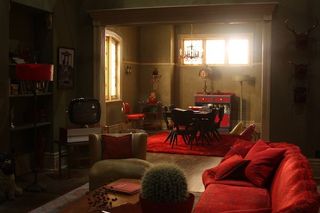 Red furnishings