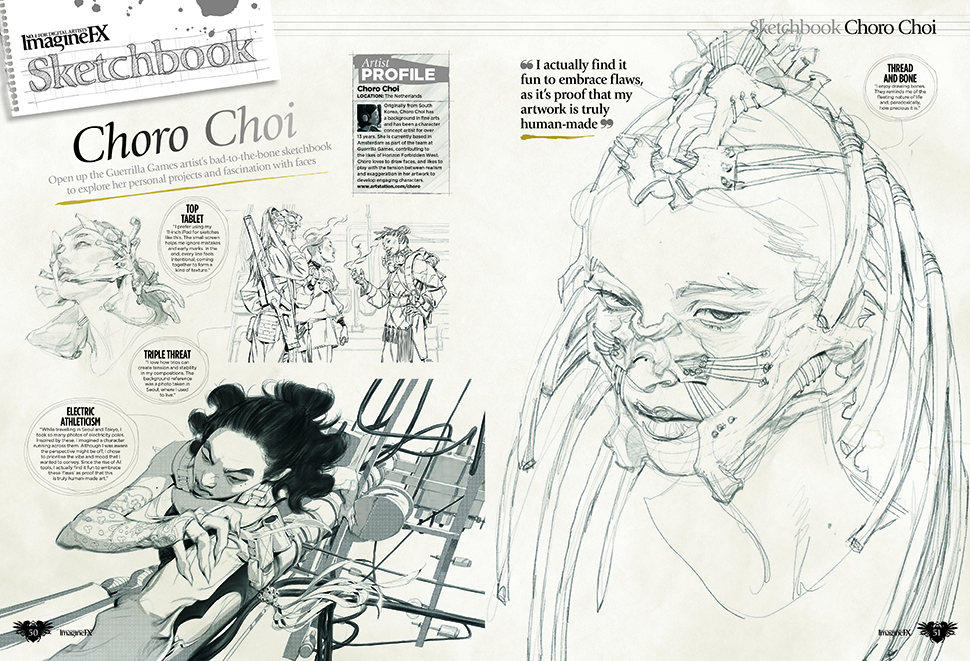 Spreads from ImagineFX 256