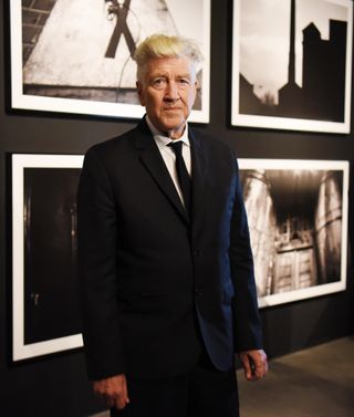 David Lynch opens his exhibition Silence and Dynamism on November 12, 2017 in the Modern Art Centre in Torun, Poland