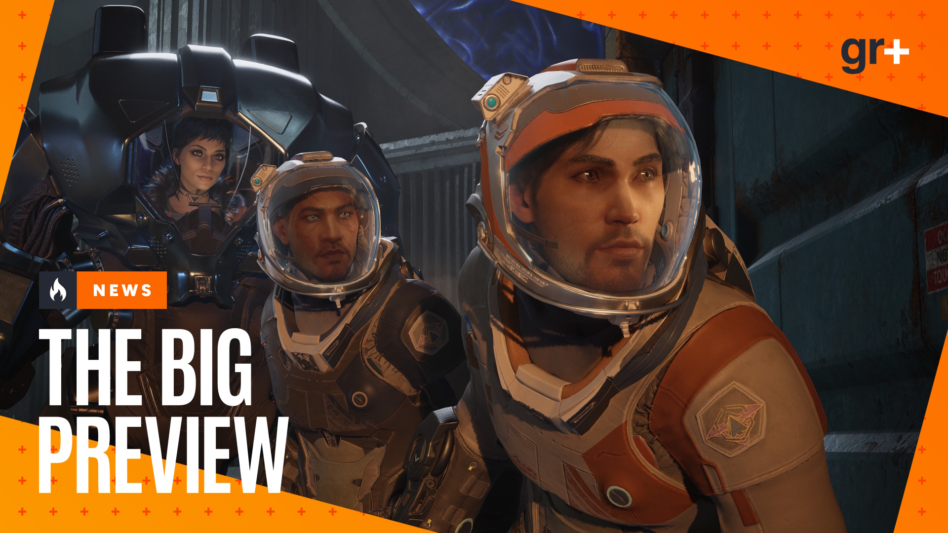Exodus screenshot of companions with Big Preview branding