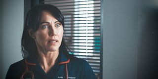 Casualty nurse Faith Cadogan is played by Kirsty Mitchell.