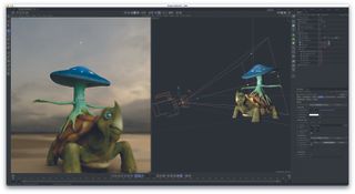 Menus and images in a 3D app