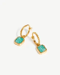 Mini Pyramid Charm Hoop Earrings, Was £85, Now £63.75 ($82.50) | Missoma