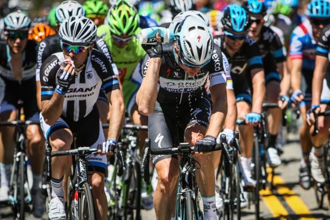 Temperatures rose later in todays stage