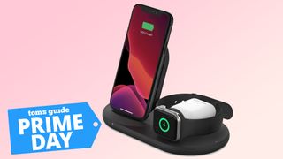 belkkin 3 in 1 wireless charging stand with deal tag