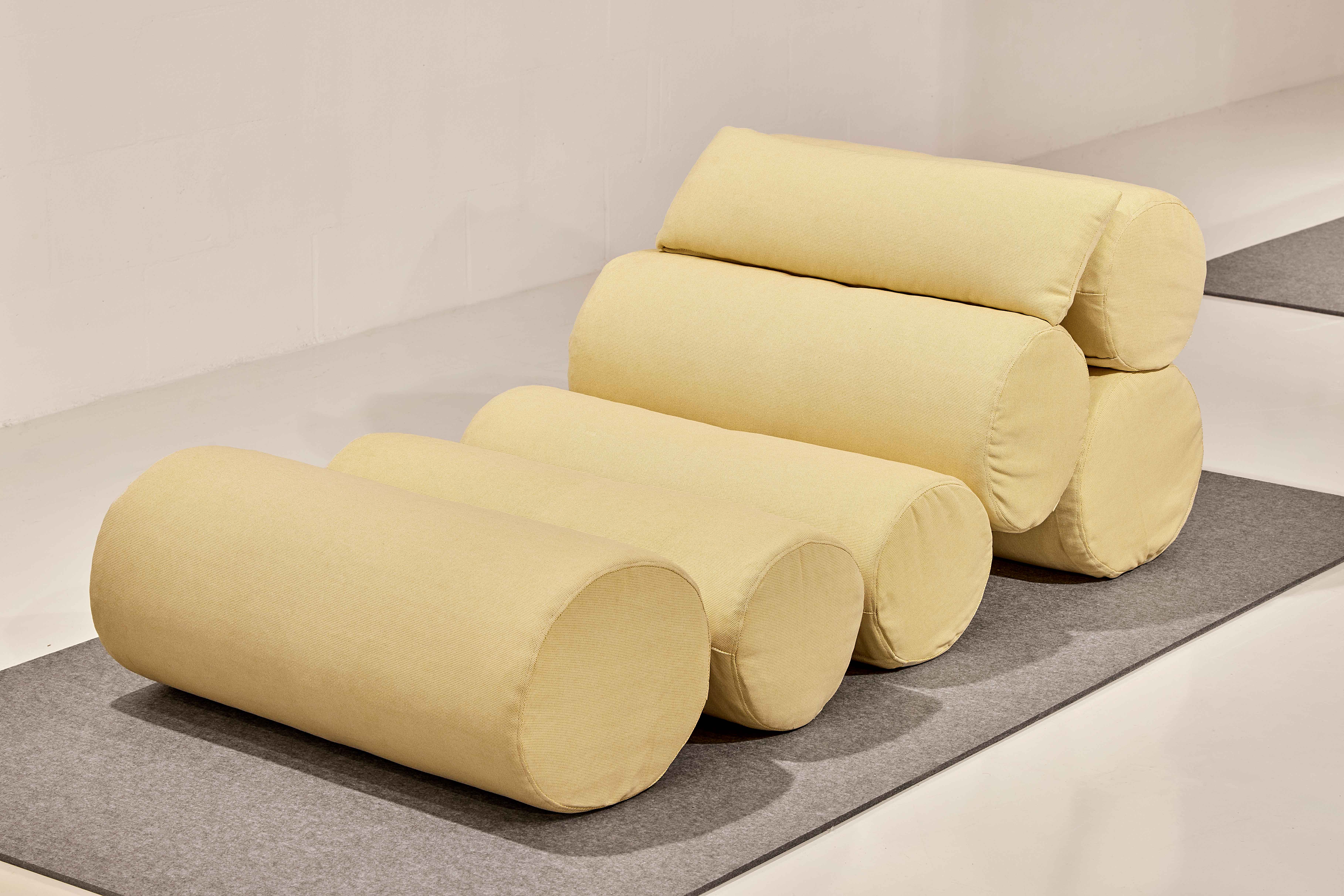 Chair design with soft upholstery