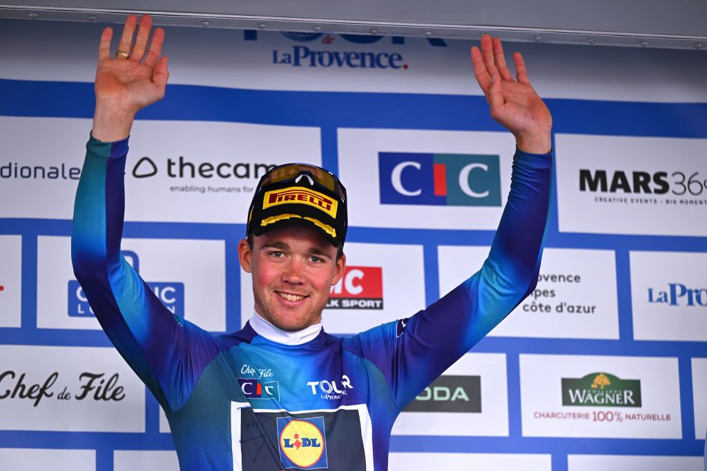 Mads Pedersen pulled on the first Tour de la Provence leader's jersey