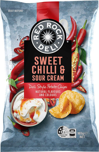 Red Rock Deli Sweet Chilli and Sour Cream Potato Chips (165g) | $6.50 $4.50