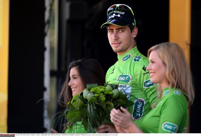 Peter Sagan (Cannondale) on the podium again but a stage win still eludes him in 2014
